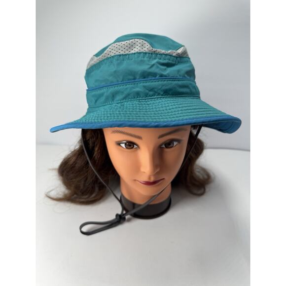 Sunday Afternoons Kids Sun Hat Sz M 2-5yrs old Blue Green - Picture 1 of 4